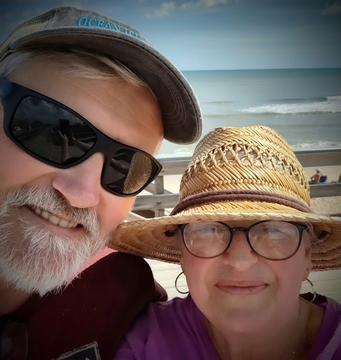 us at the beach